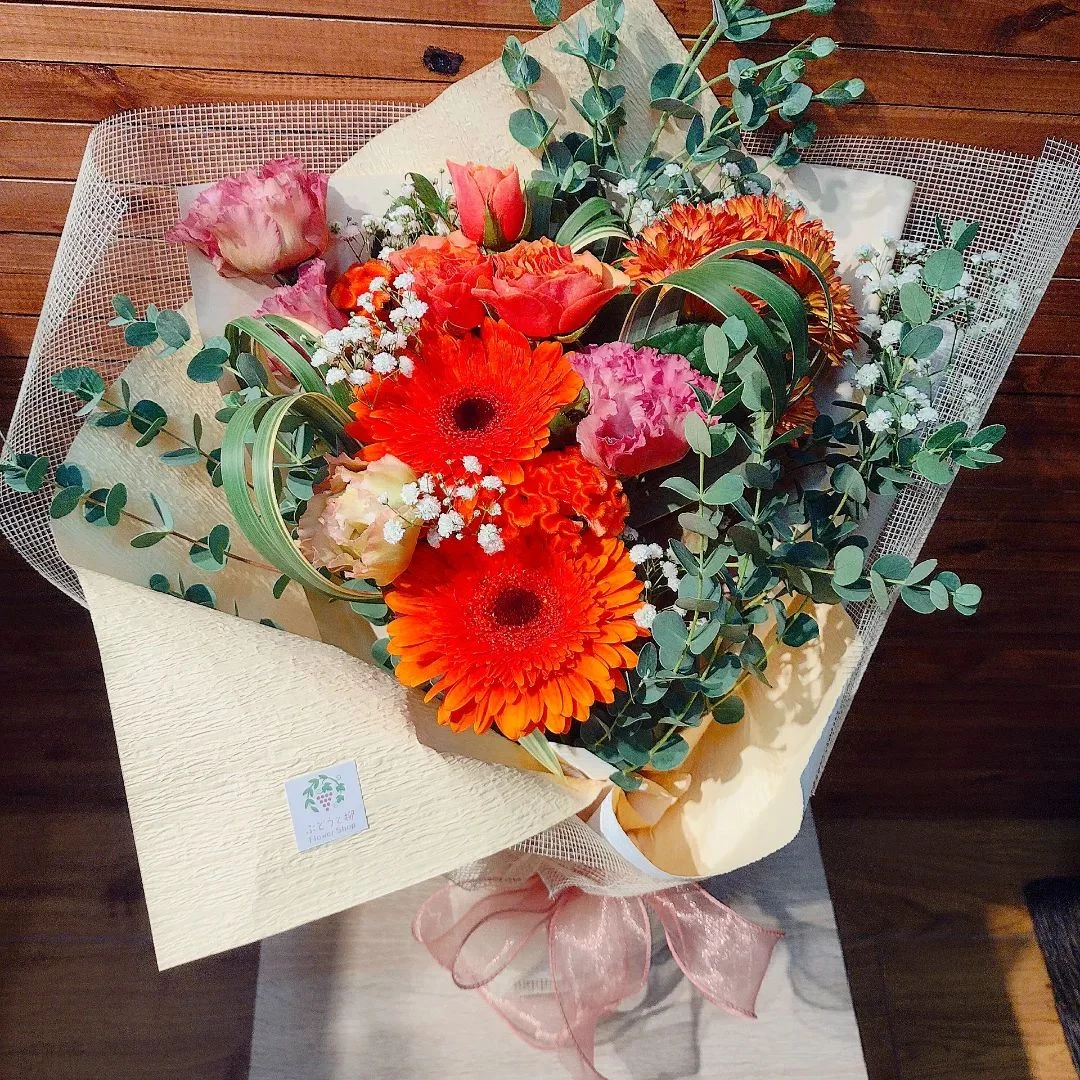 オレンジの花束