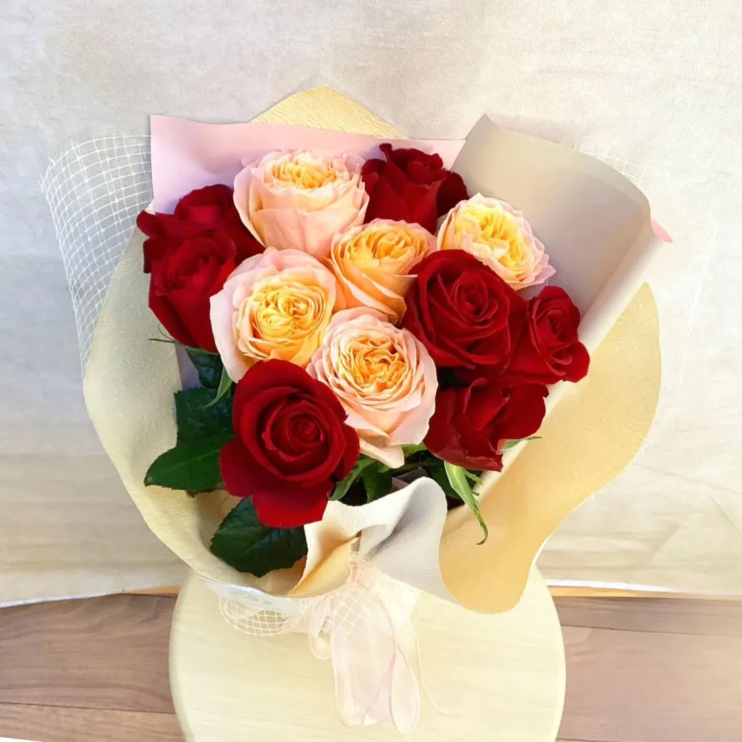 プロポーズ用のダズンローズのブーケ🌹